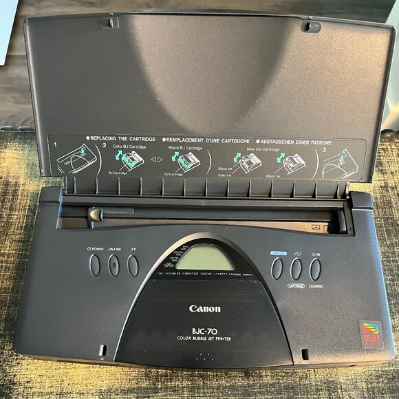 Cannon Color Bubble Jet BJC-70 Portable Printer - Picture 1 of 4